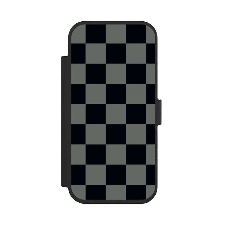 iPhone Air NIVOflip Schachbrett Schwarz Grau