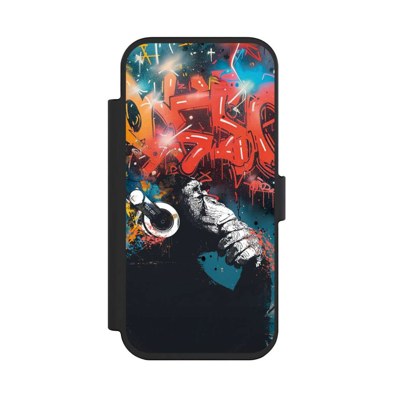 iPhone Air NIVOflip Affe Stereo Kopfhörer Graffiti Street Art