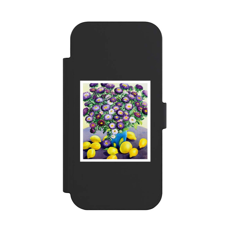 iPhone Air NIVOflip Purple Asters and Lemons by Christopher Ryland