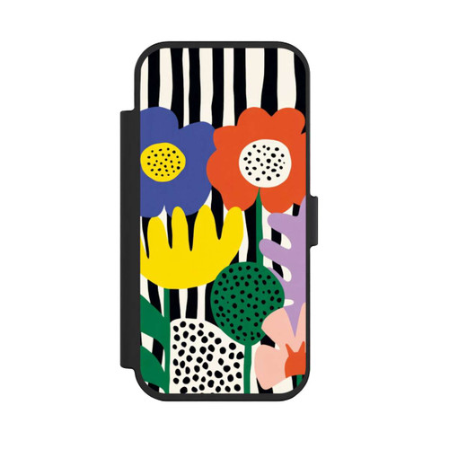 Apple iPhone Air NIVOflip Flowers Striped Background