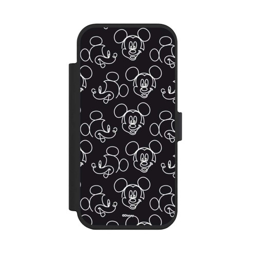 Apple iPhone Air NIVOflip Disney Mickey Muster Schwarz