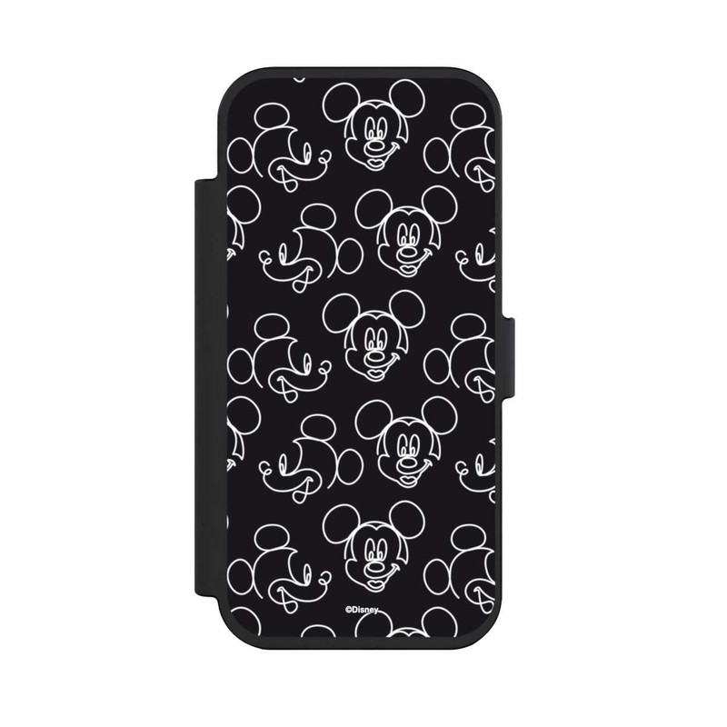 iPhone Air NIVOflip Disney Mickey Muster Schwarz