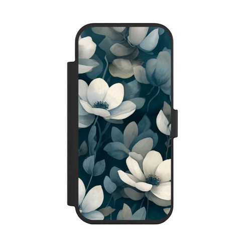 Apple iPhone Air NIVOflip Negative Flower Petrol White with AI