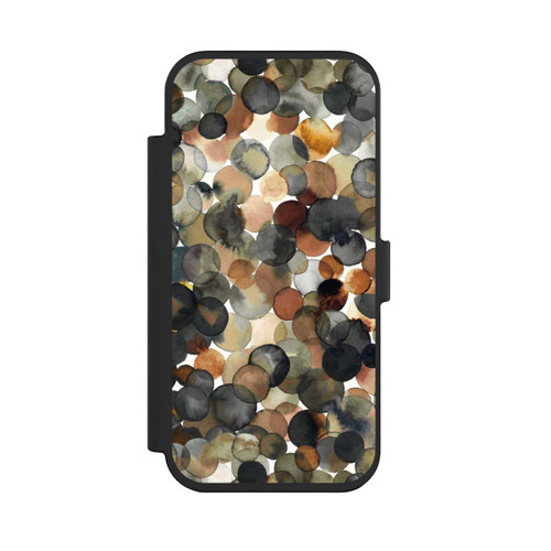 Apple iPhone Air NIVOflip Watercolor Dots Brown Pattern