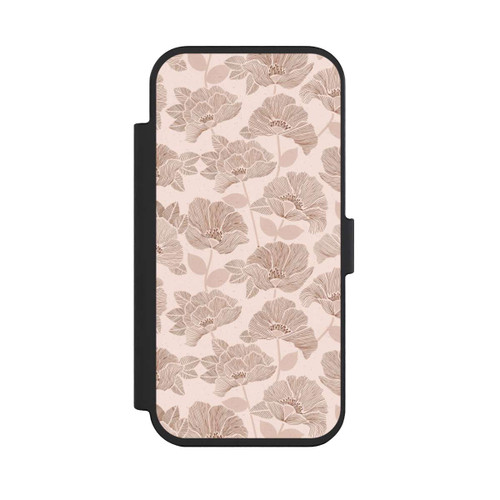 Apple iPhone Air NIVOflip Brown Floral Block