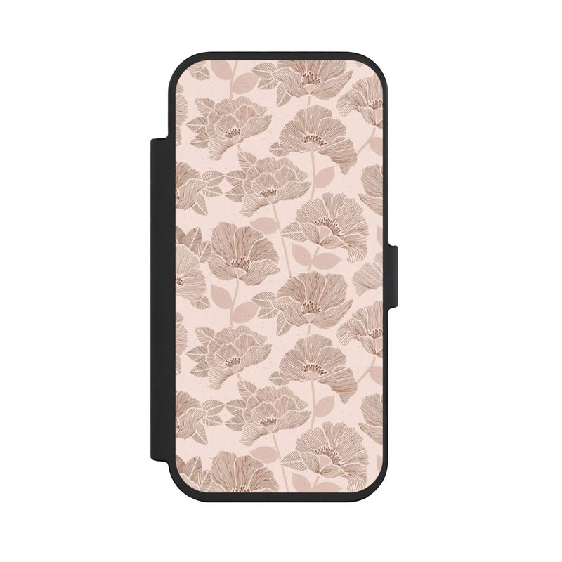 iPhone Air NIVOflip Brown Floral Block