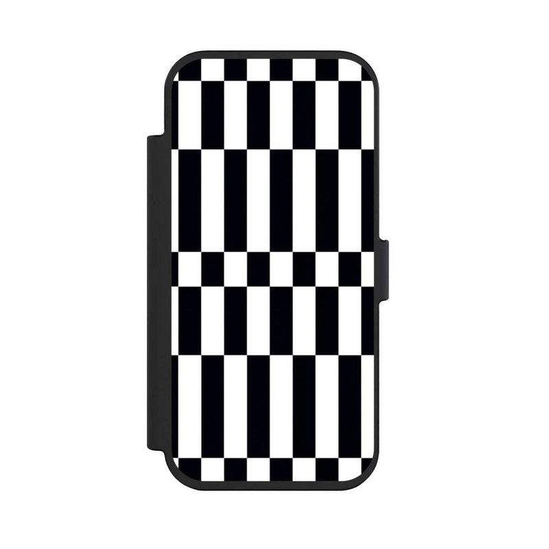 iPhone Air NIVOflip Checked Abstract Bold Black and White Color Block