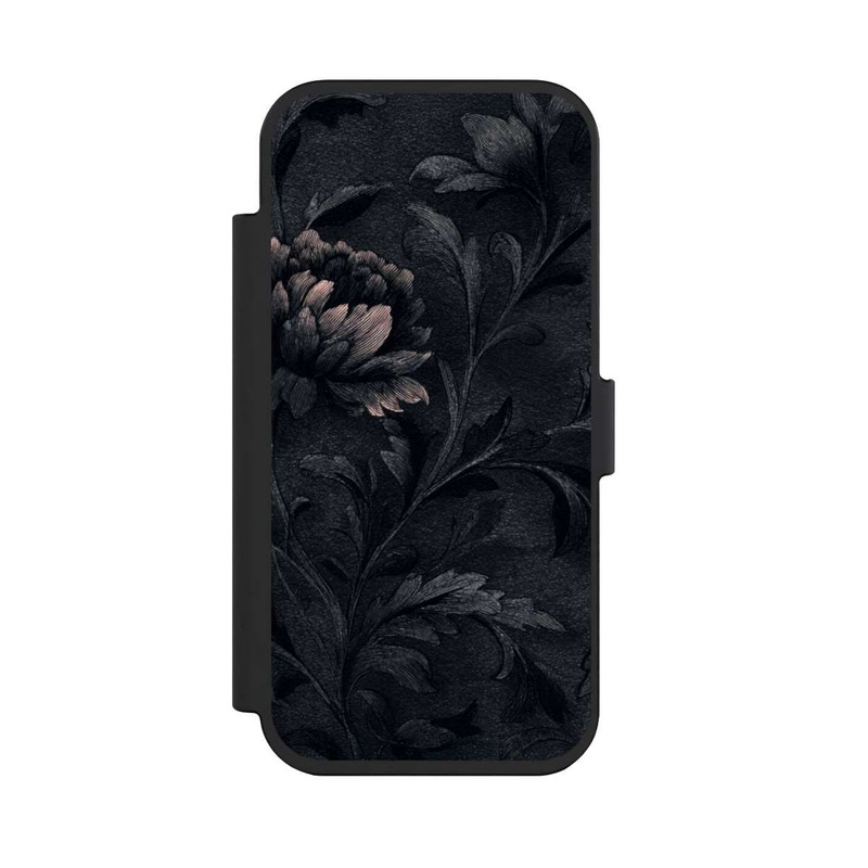iPhone Air NIVOflip Dunkles Blumenmuster Vintage
