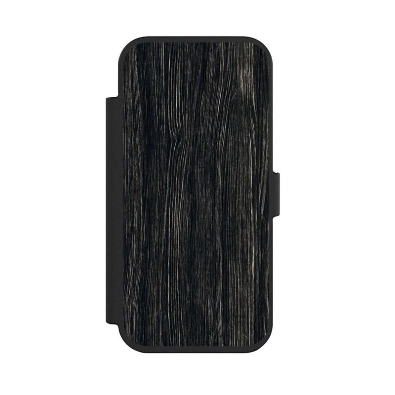iPhone Air NIVOflip Dunkle Holzstruktur