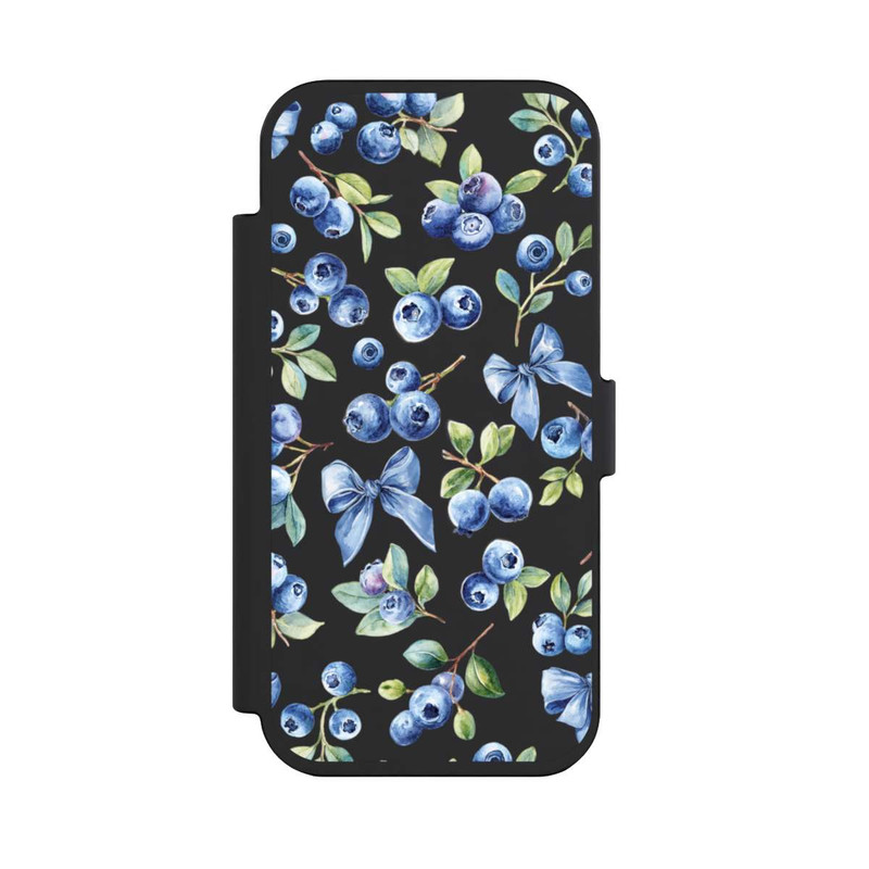 iPhone Air NIVOflip Blaubeere Schleifen Transparent mit KI