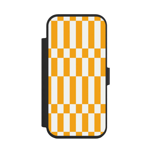 Apple iPhone Air NIVOflip Motif à Carreaux d'Été Jaune Vif