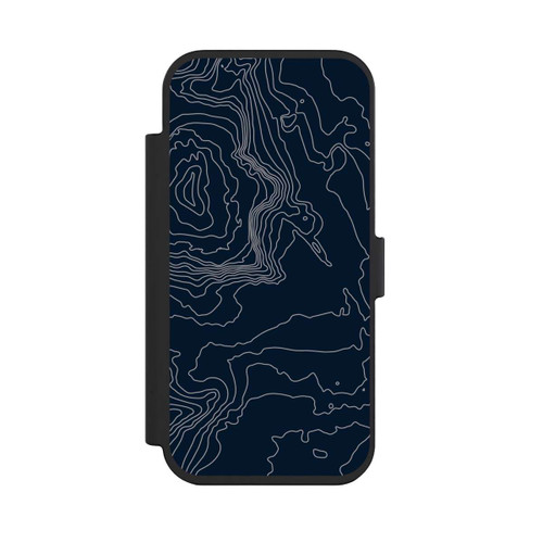 Apple iPhone Air NIVOflip Berg Höhenlinien Dunkel