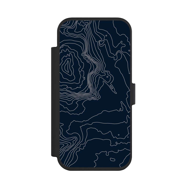 iPhone Air NIVOflip Lignes de Contour de Montagne Sombres