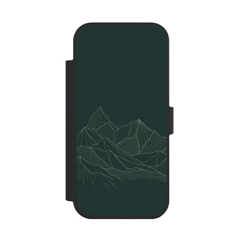 Apple iPhone Air NIVOflip Berg Line Art Grün