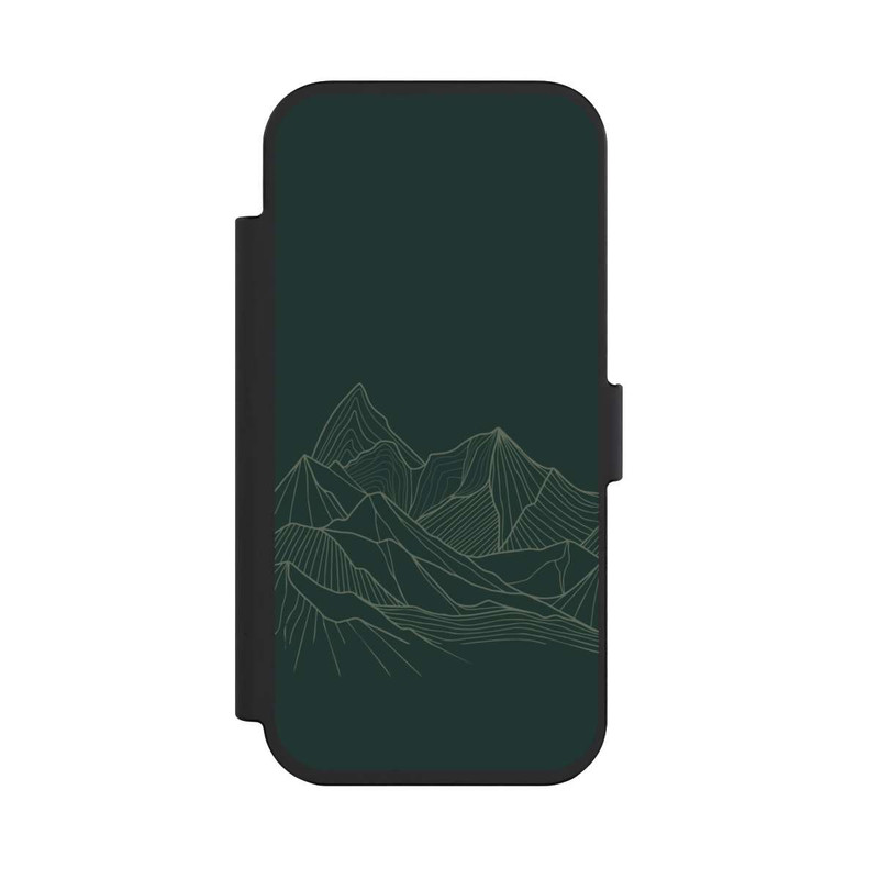 iPhone Air NIVOflip Berg Line Art Grün