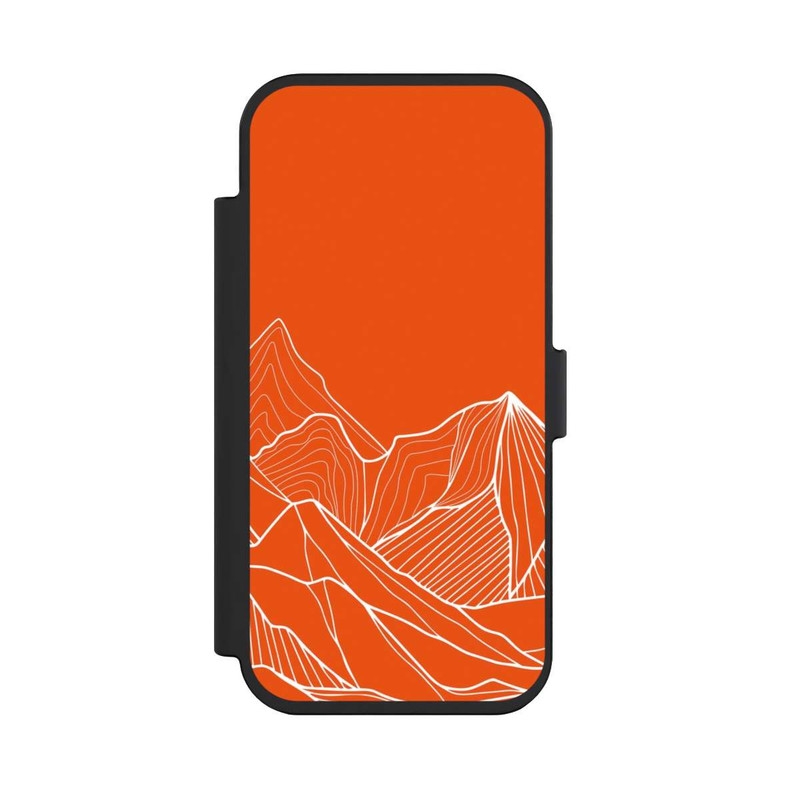 iPhone Air NIVOflip Dessin de contour de montagne orange