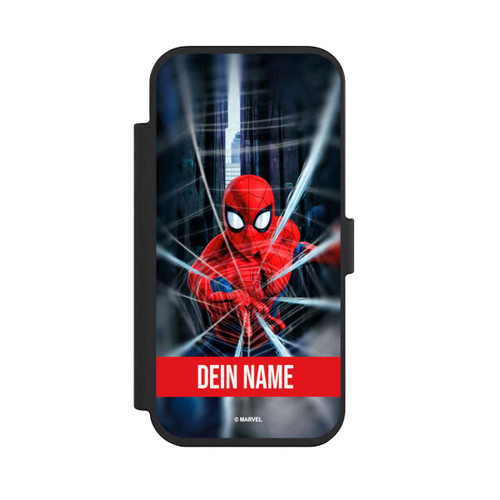 Apple iPhone Air NIVOflip Spiderman Webs in Action Personalisierbar