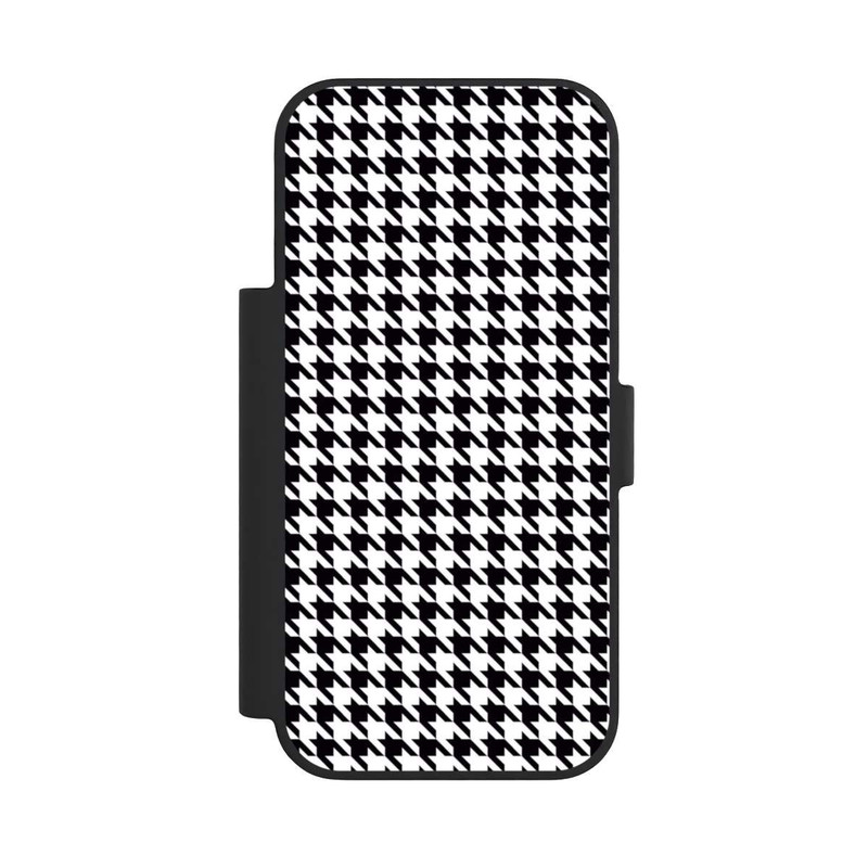 iPhone 17 Pro NIVOflip Pied de Poule Noir Blanc