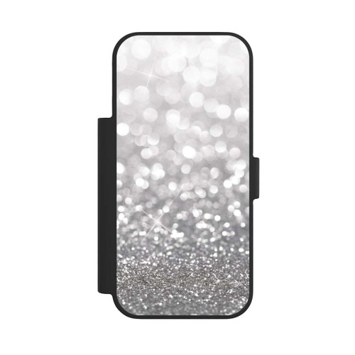 Apple iPhone 17 Pro NIVOflip Pluie de Paillettes Argentées Look