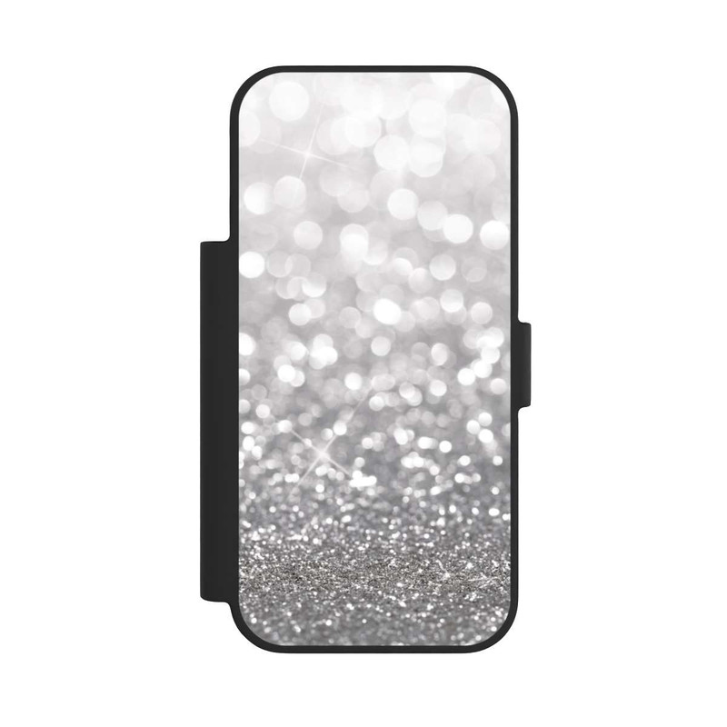 iPhone 17 Pro NIVOflip Pluie de Paillettes Argentées Look