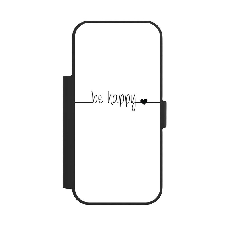 iPhone 17 Pro NIVOflip Be Happy Weisser Hintergrund