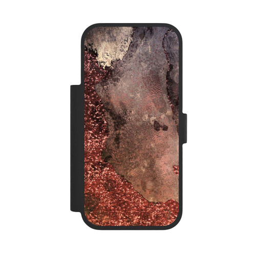 Apple iPhone 17 Pro NIVOflip Brown Glitter Marble Look