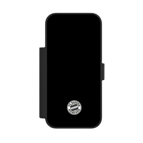 Apple iPhone 17 Pro NIVOflip Klassisches FCB Logo Klein - Weiß auf Schwarz
