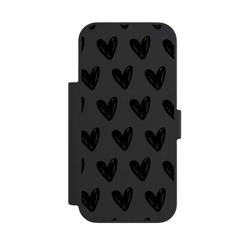 Apple iPhone 17 Pro NIVOflip Herzen Schwarz ohne Hintergrund