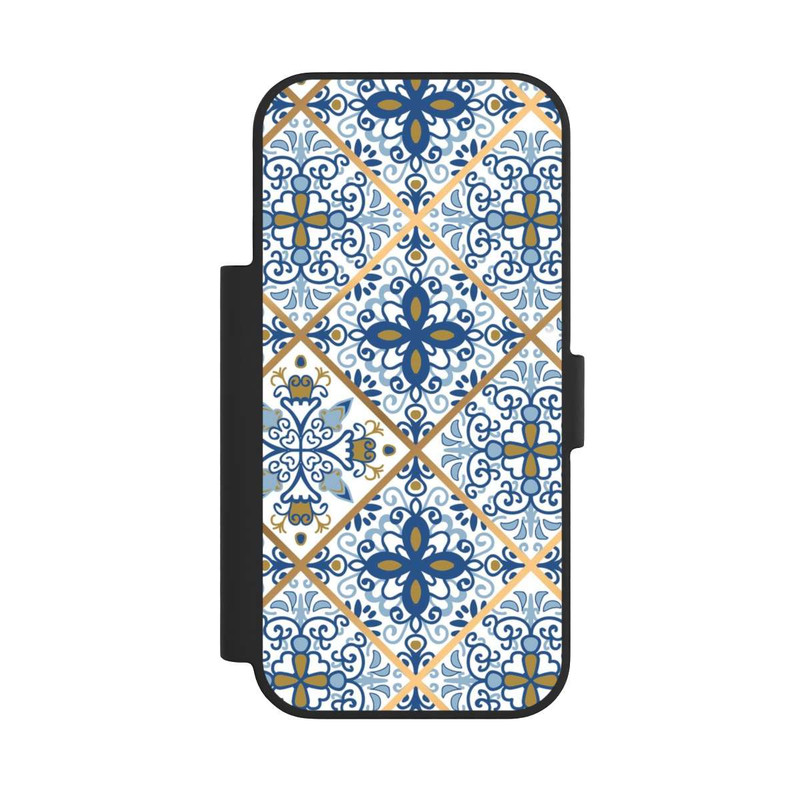 iPhone 17 Pro NIVOflip Mosaic Blue-Gold Look