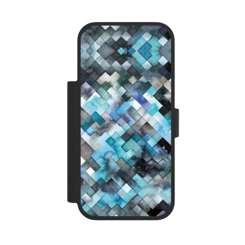 Apple iPhone 17 Pro NIVOflip Moody Geometry Blue