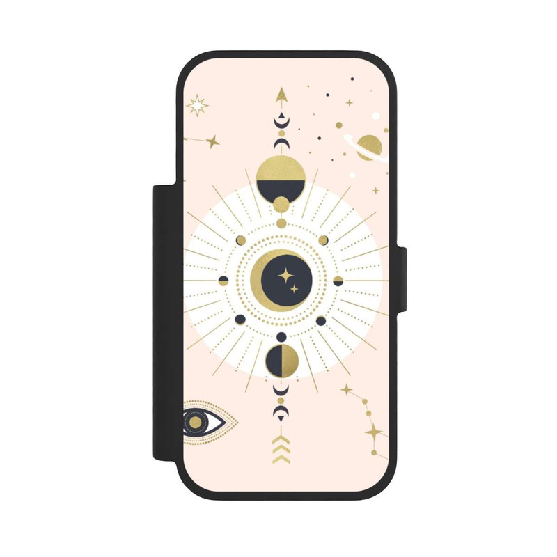 iPhone 17 Pro NIVOflip Abstrakter Rose-Gold-Look