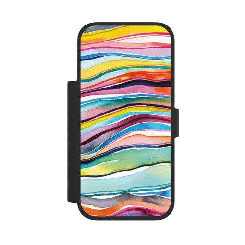 Apple iPhone 17 Pro NIVOflip Watercolor Agate Layers Multi