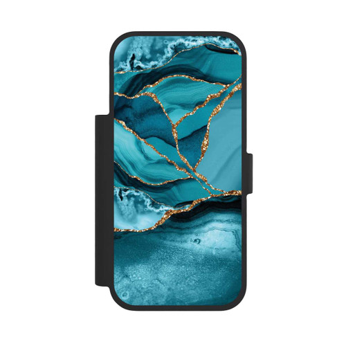 Apple iPhone 17 Pro NIVOflip Eisblaue Marmor Landschaft