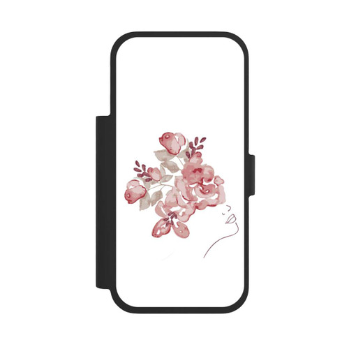 Apple iPhone 17 Pro NIVOflip Line Art Woman face flowers