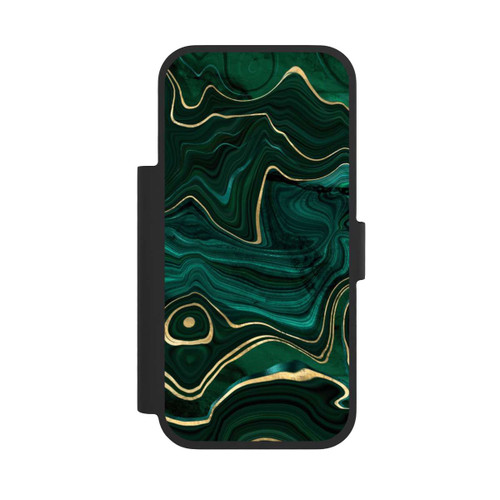 Apple iPhone 17 Pro NIVOflip Malachite gold print