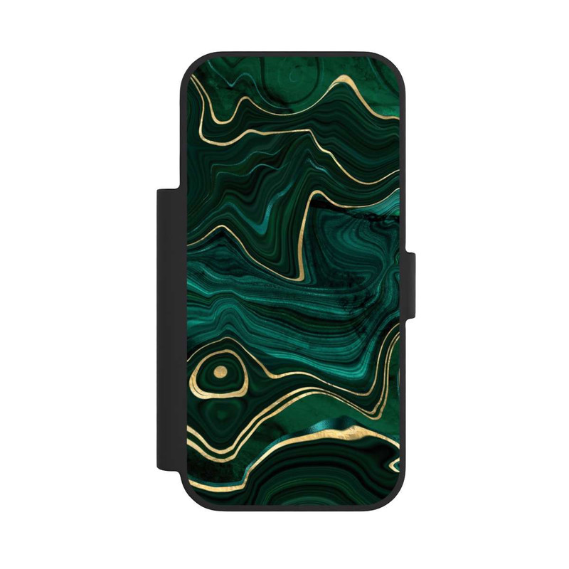iPhone 17 Pro NIVOflip Malachite gold print