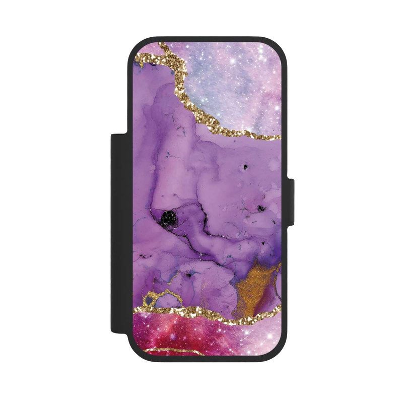 iPhone 17 Pro NIVOflip Purple Galaxy Glamour Marble