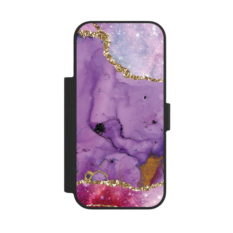 iPhone 17 Pro NIVOflip Marbre glamour galaxie violet