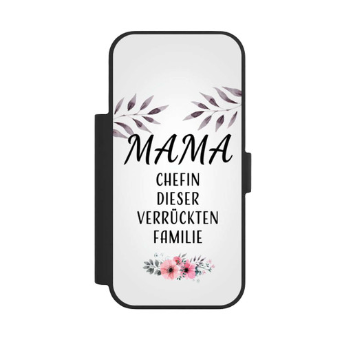 Apple iPhone 17 Pro NIVOflip Mama Chefin dieser Verrückten Familie Weiß