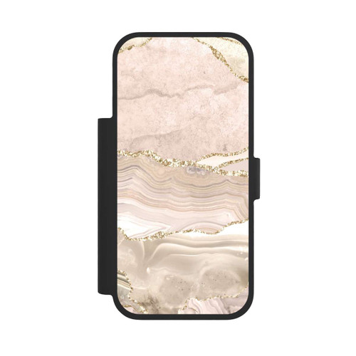 Apple iPhone 17 Pro NIVOflip Rose Marble Dream Golden Stripes