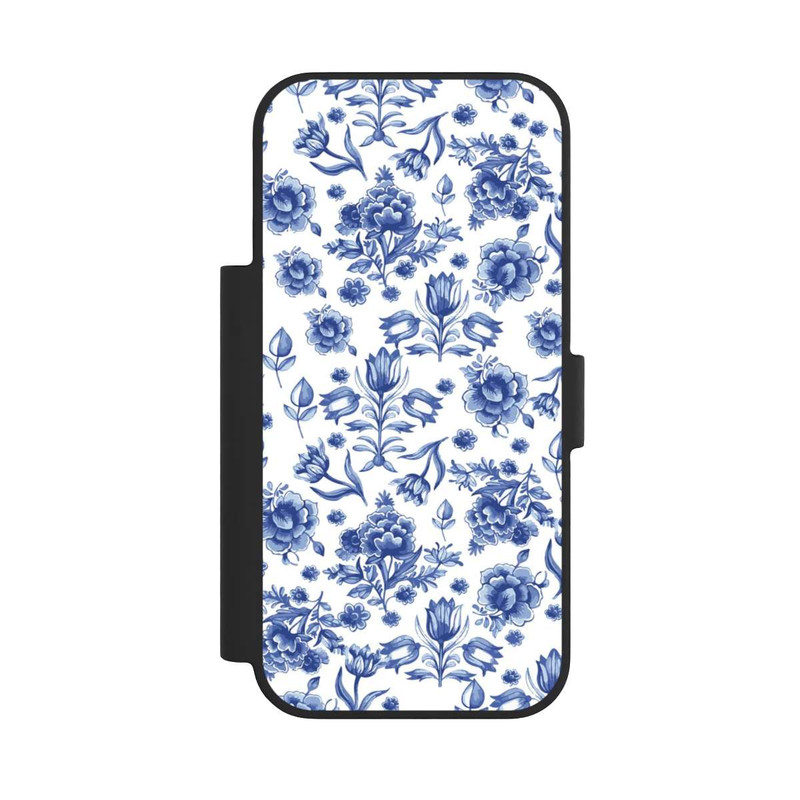 iPhone 17 Pro NIVOflip Blue Flower Pattern - Delft (NL)