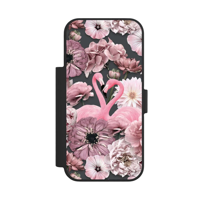 iPhone 17 Pro NIVOflip Flamingos in Blumen Muster