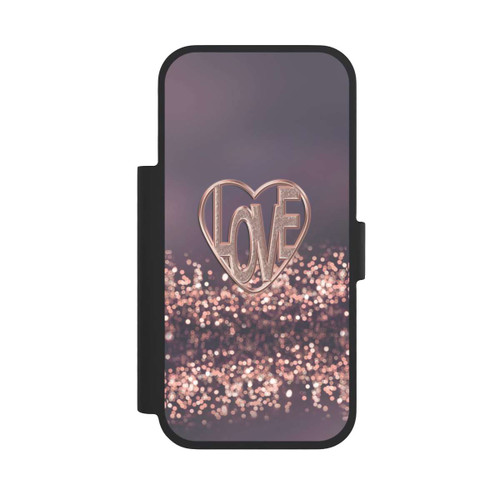Apple iPhone 17 Pro NIVOflip Love Glitter Pink