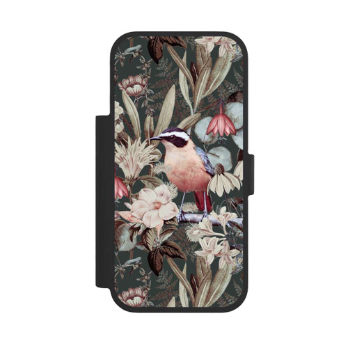 Apple iPhone 17 Pro NIVOflip Orange Bird in Vintage Flower Pattern