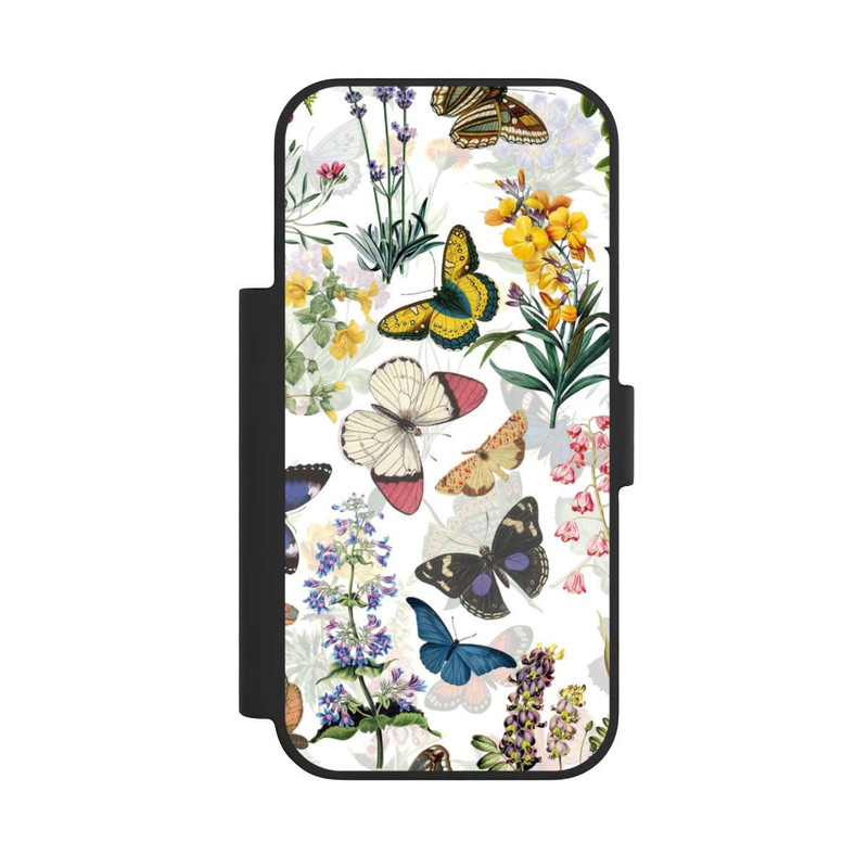 iPhone 17 Pro NIVOflip Feldblumen und Schmetterlinge