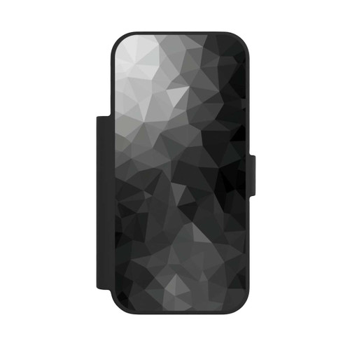 Apple iPhone 17 Pro NIVOflip Polygonales Mosaik Schwarz/Weiß