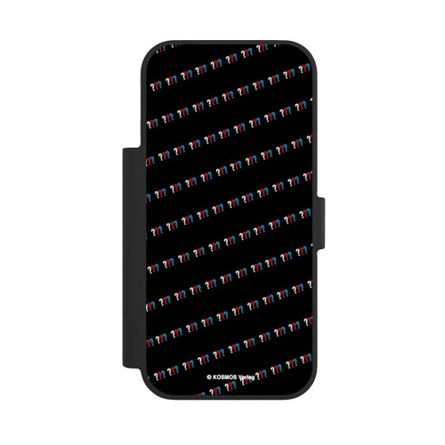 Apple iPhone 17 Pro NIVOflip Drei Fragezeichen Muster Schräg