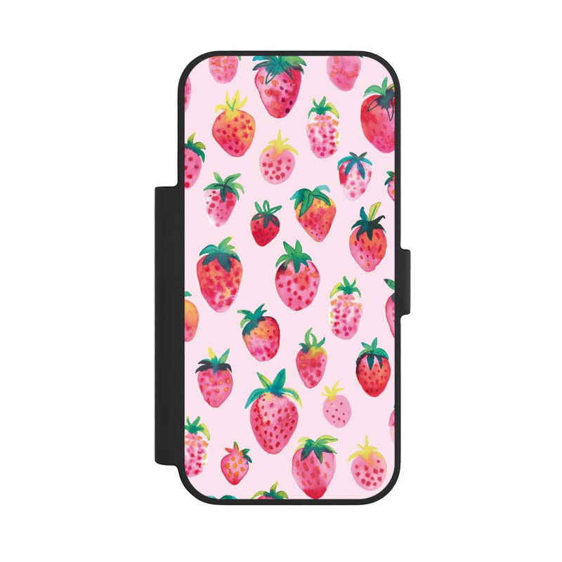 iPhone 17 Pro NIVOflip Aquarell Erdbeeren