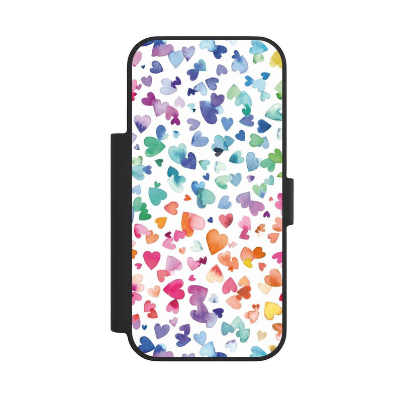 iPhone 17 Pro NIVOflip Coeurs d'amour aquarelle