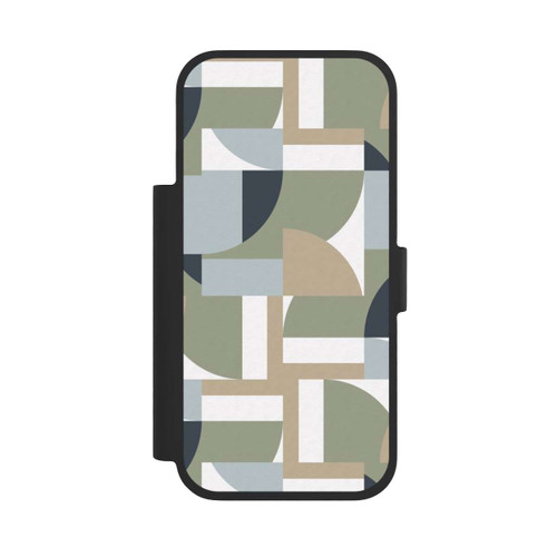 Apple iPhone 17 Pro NIVOflip Futuristic Bauhaus Polygons Beige